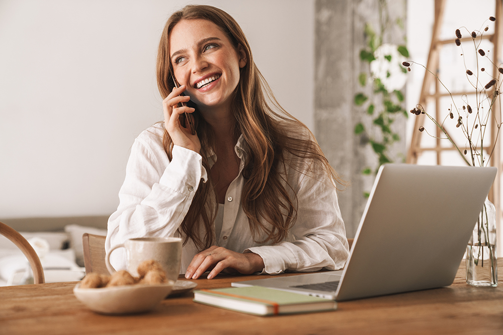 Image,Of,Young,Cute,Pleased,Optimistic,Smiling,Business,Woman,Sit